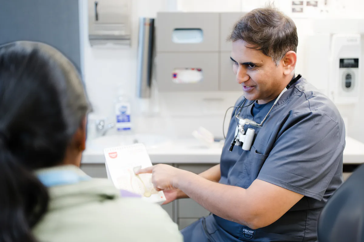 Root canal therapy appointment discussion at Signature Dental