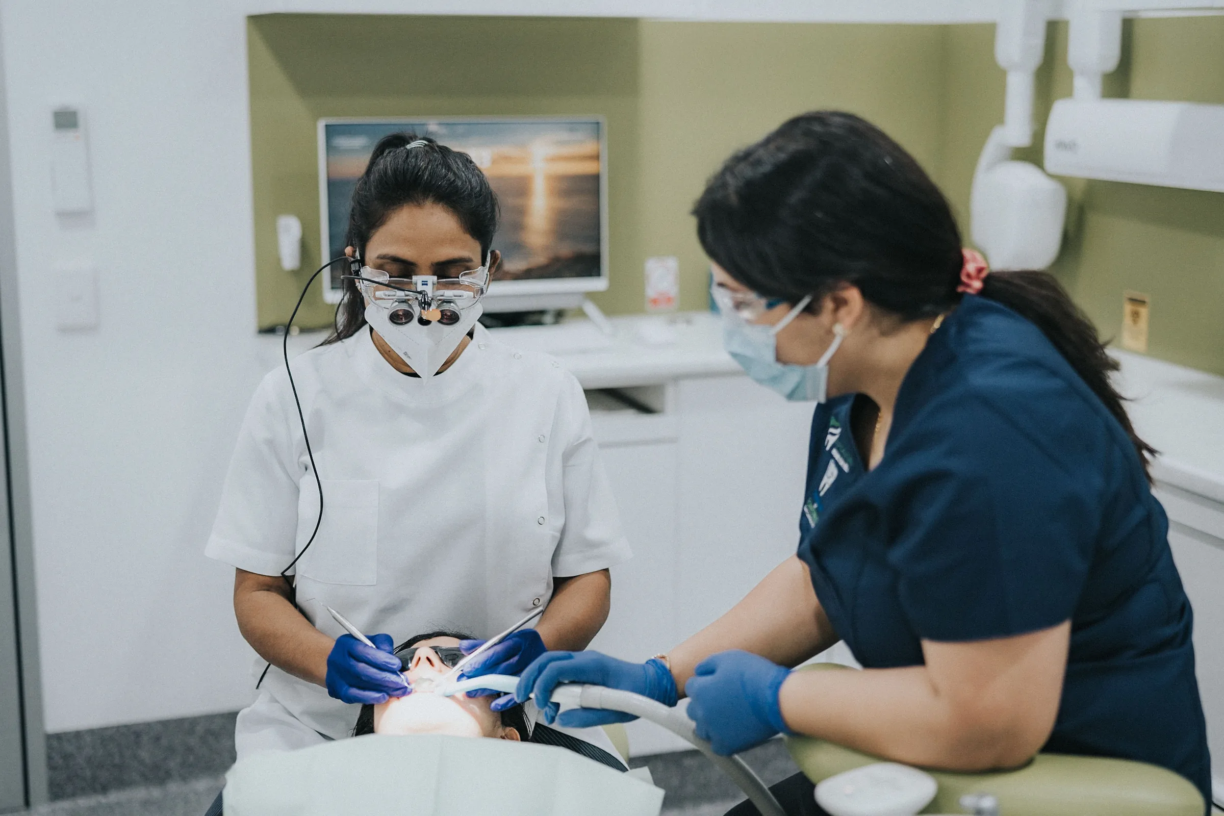 Signature Dental team preparing for a general dentistry appointment